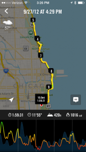 First Chicago 10 mile Run